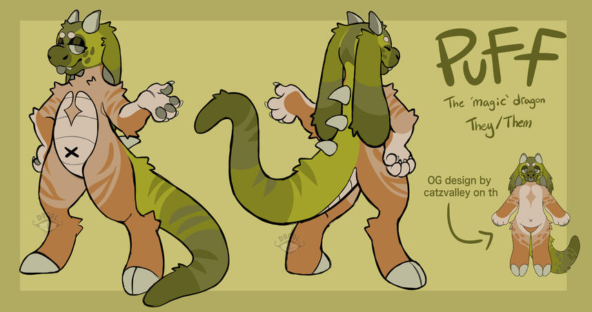 Two sided reference sheet with original design